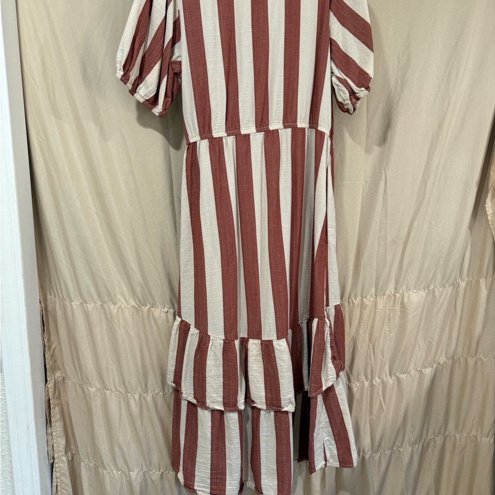 Burgundy stripes
